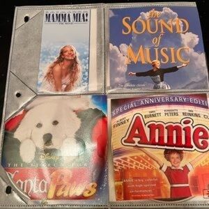Classic Musical DVD Lot - Mamma Mia!, The Sound of Music, Annie, Santa Paws